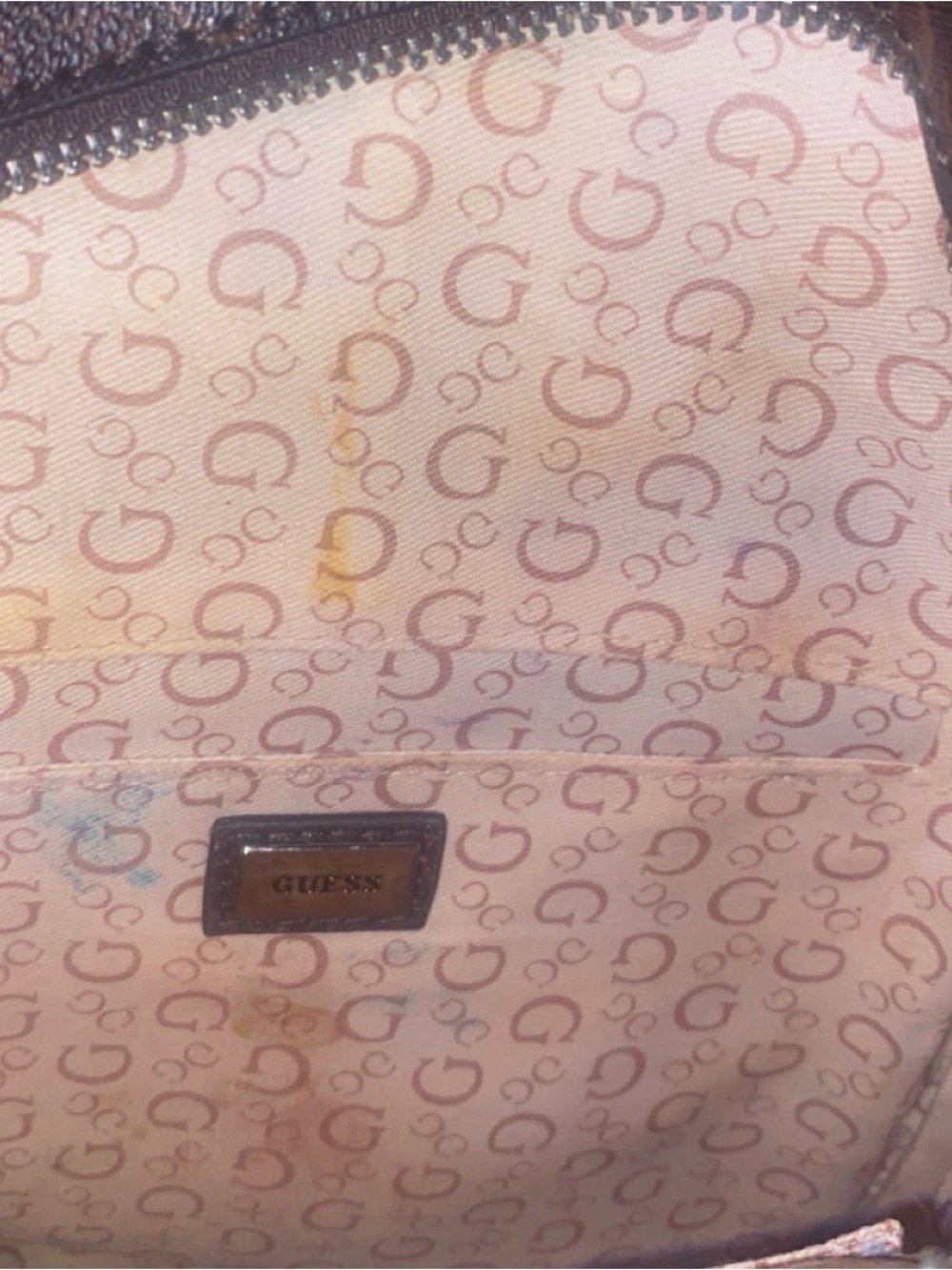Brown Patterned Backpack - Designer Style - Picture 3 of 3